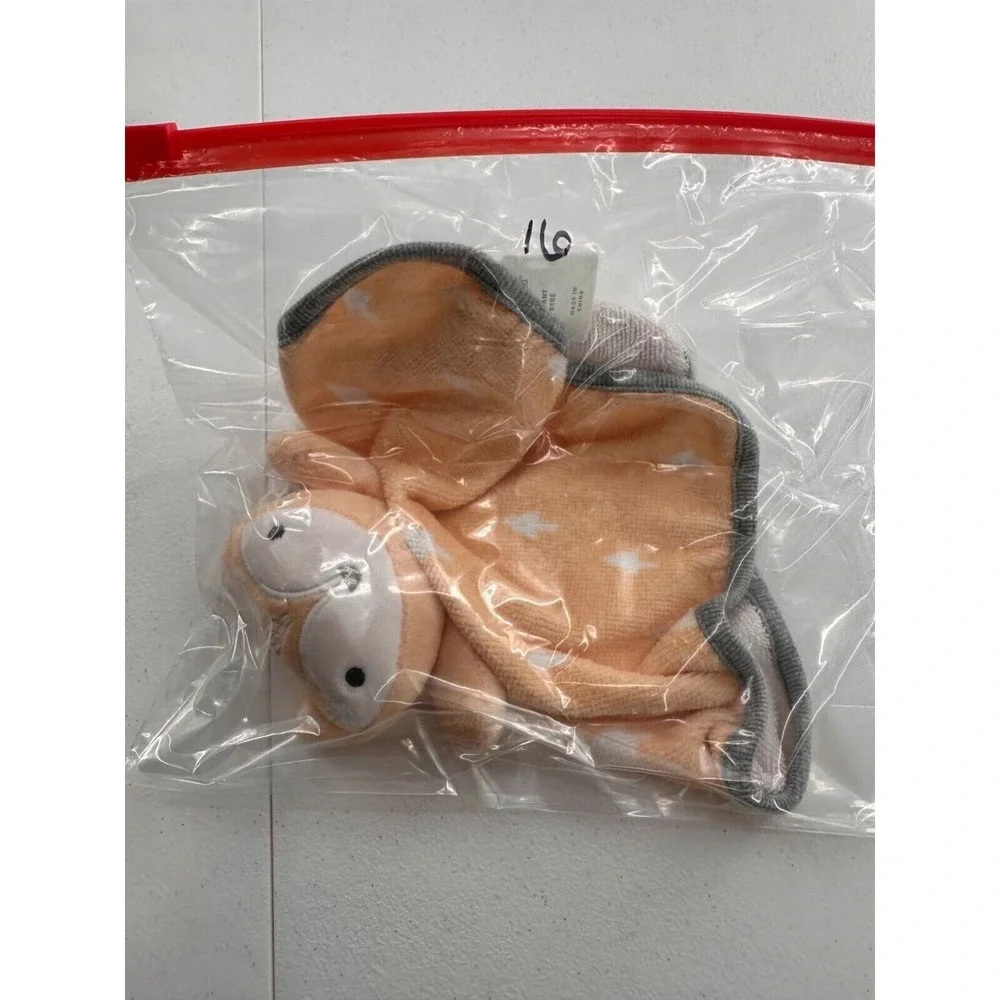Cloud Island Infant Fox Security Blanket Lovey Plush Head Terry Wash Cloth Baby‎